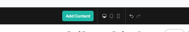 New MediaCor Editor toolbar, center section