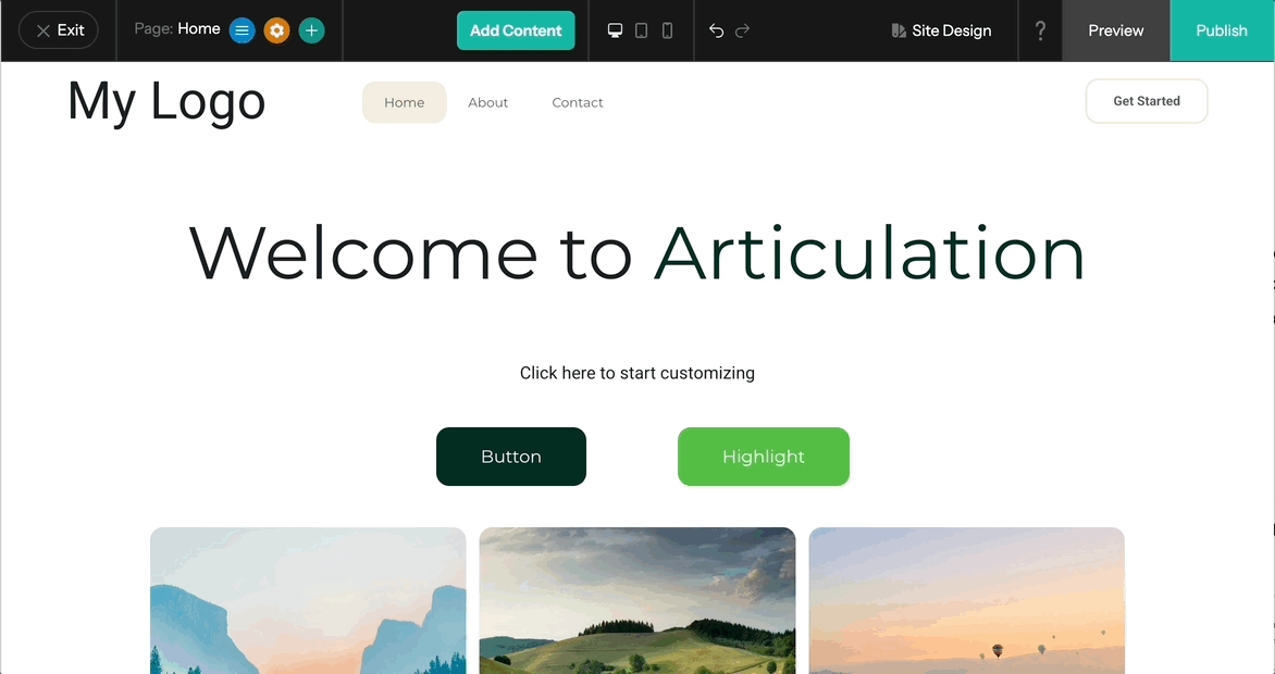 New MediaCor Editor Add Content component panel